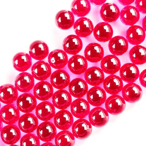 Angus Enhanced 3mm Ruby Terp Pearls (100 pcs)