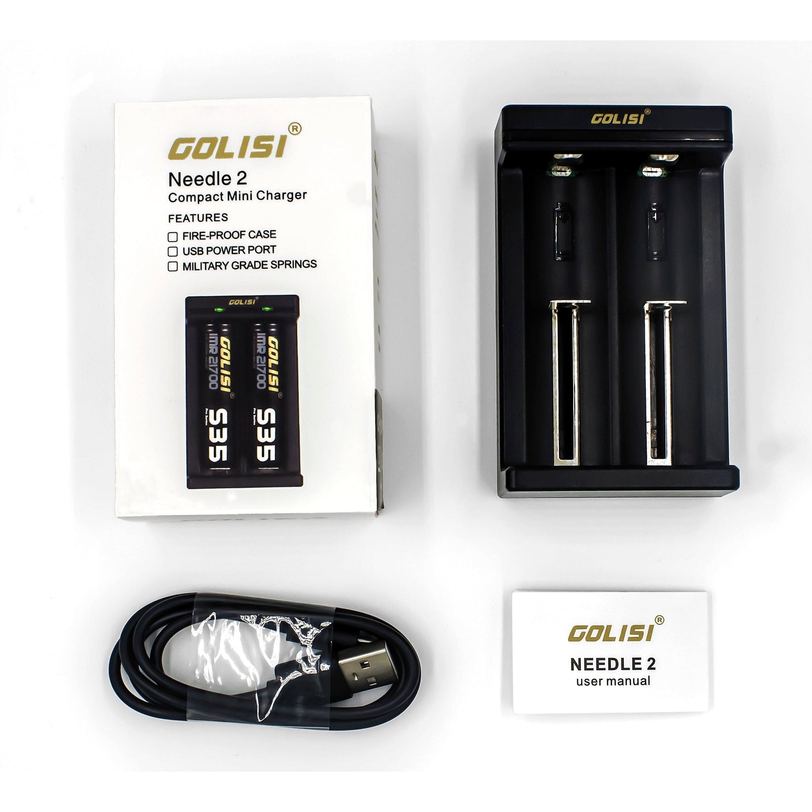 Golisi - Needle 2 USB Compact Mini Charger