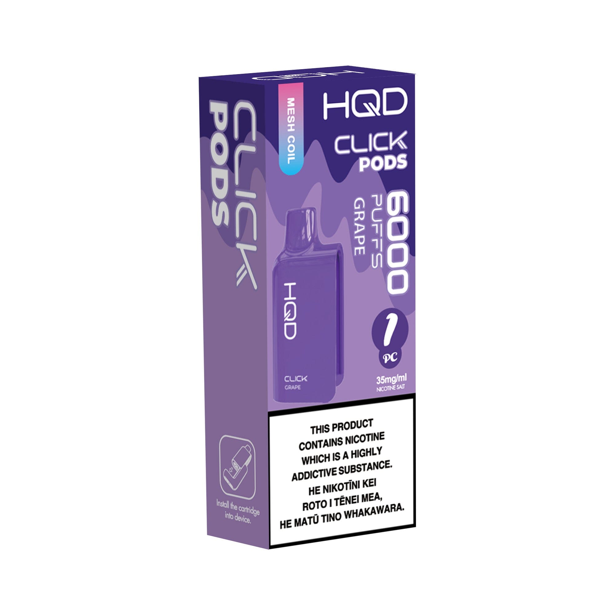 HQD Click Pod - Grape