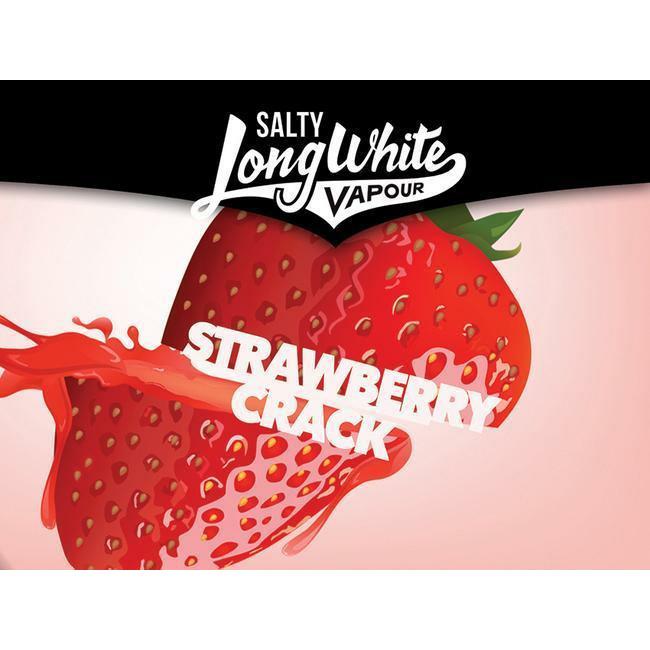 Long White Vapour Salts - Strawberry Cream