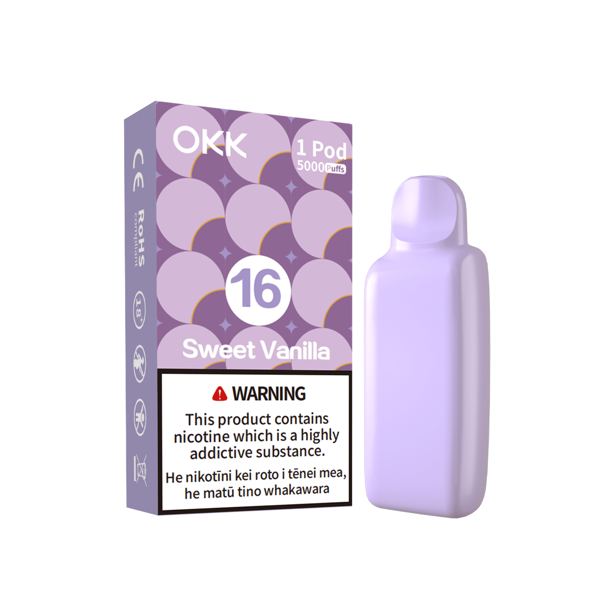 OKK CROSS II Pod (5000 Puffs) - Sweet Vanilla