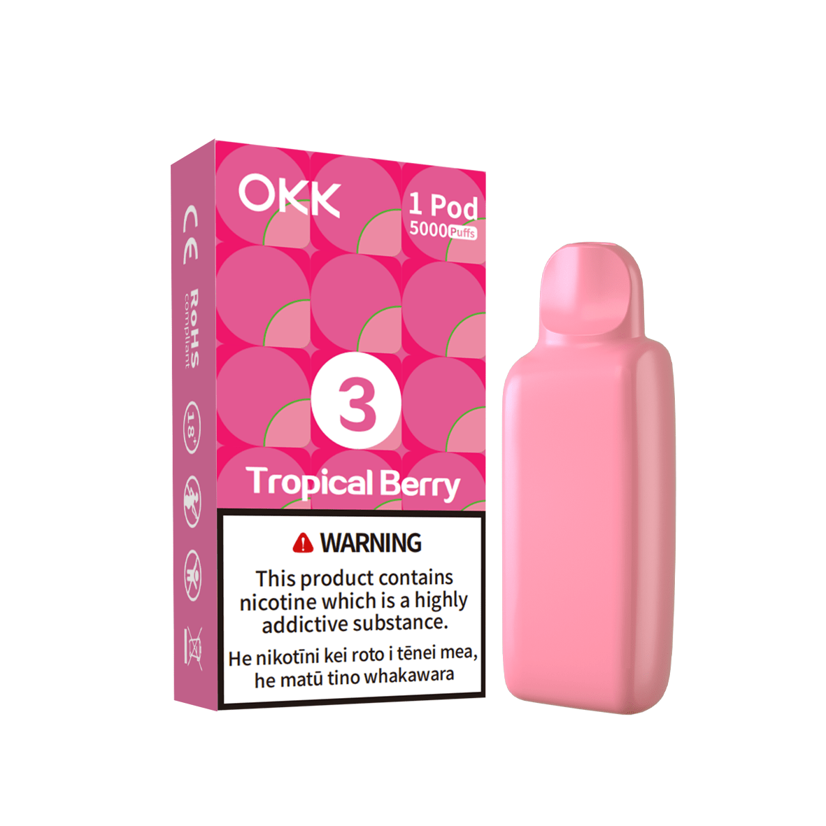 OKK CROSS II Pod (5000 Puffs) - Tropical Berry