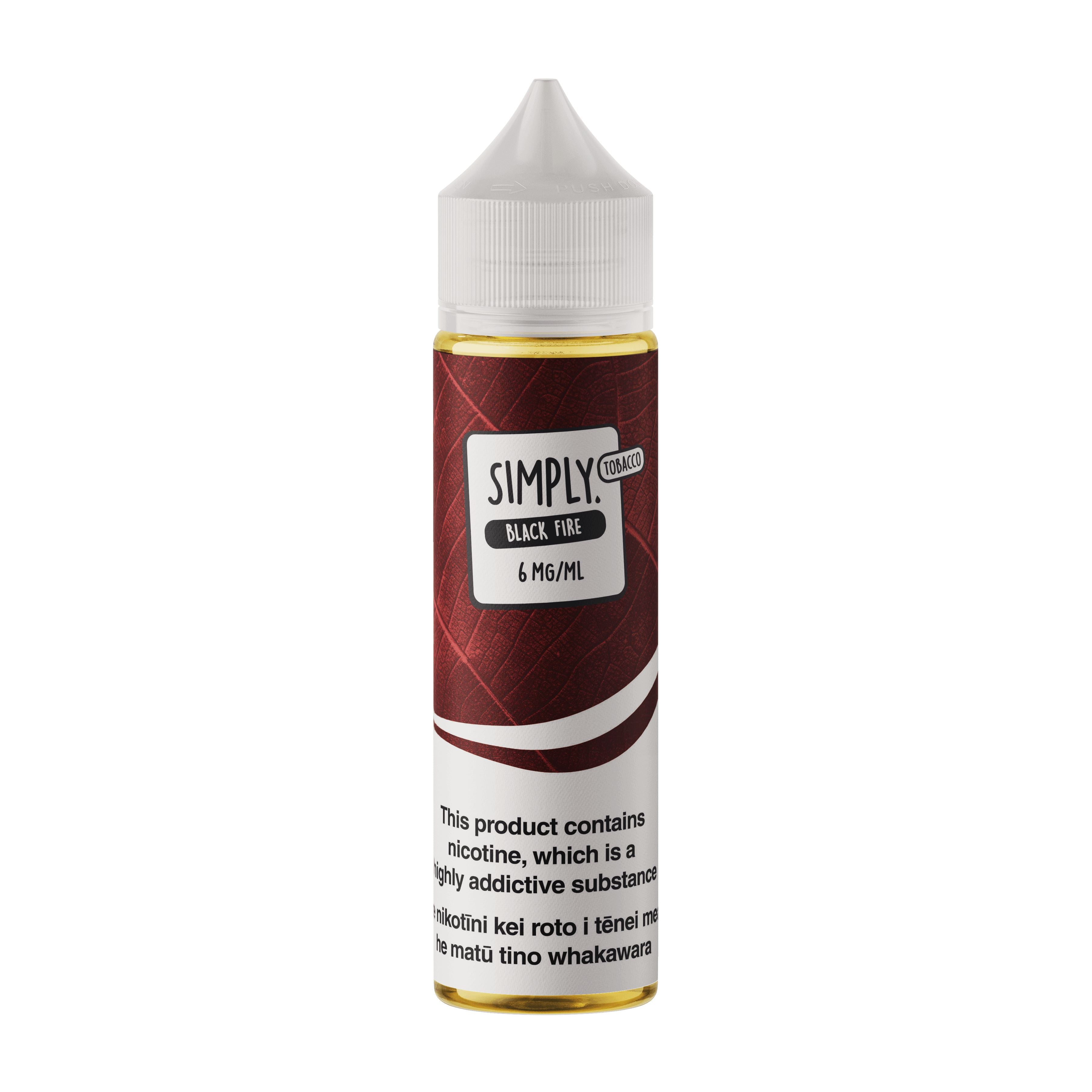 Simply Black Fire Tobacco - Vapoureyes