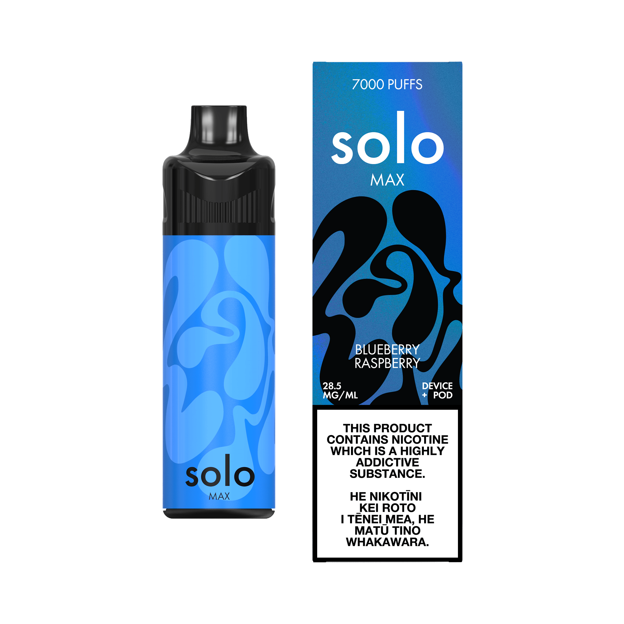 solo MAX Pod Kit (7000 Puffs) - Blueberry Raspberry