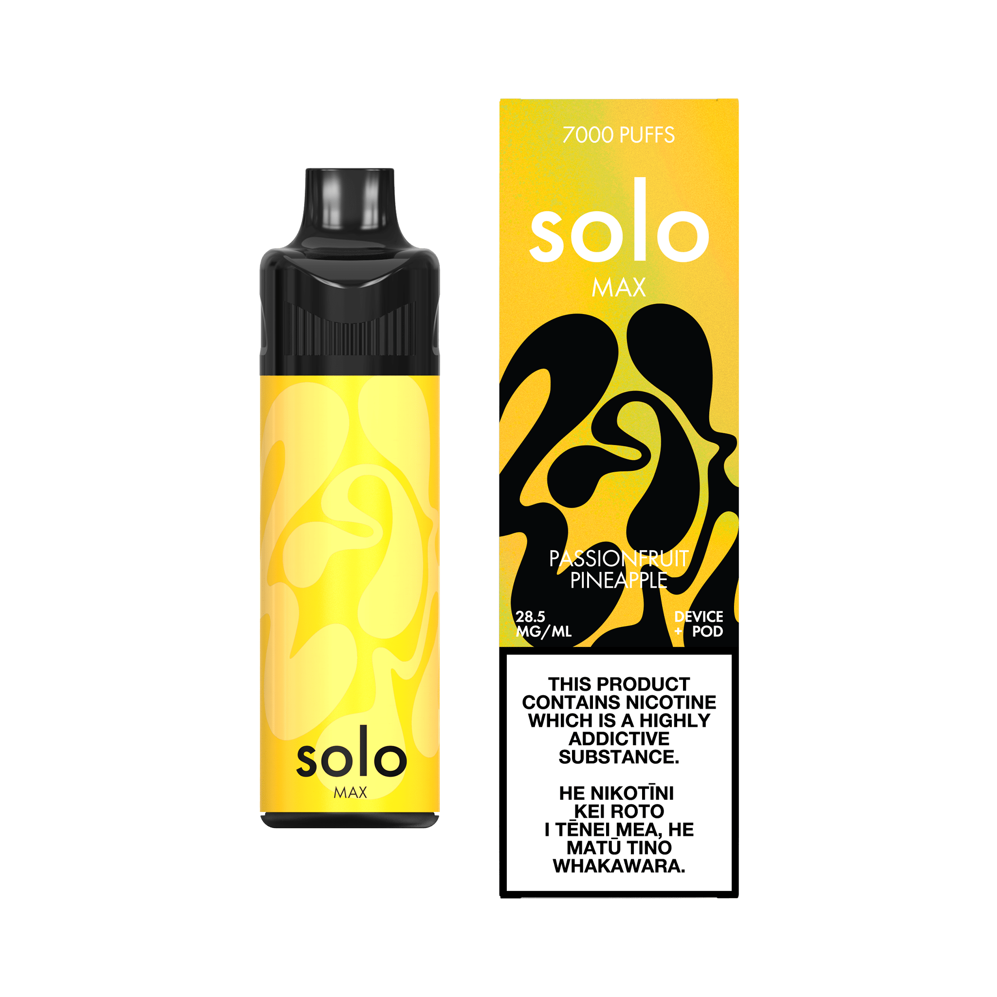 solo MAX Pod Kit (7000 Puffs) - Passionfruit Pineapple